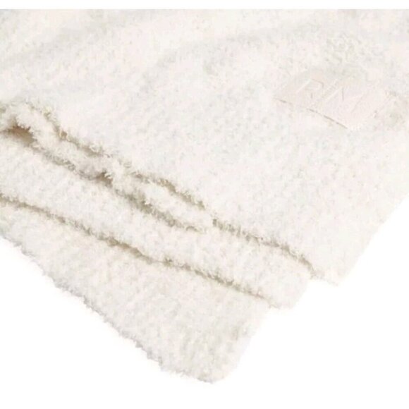 RACHEL MIRIAM Blanket The‎ Cloud Throw Ivory Cozy Boucle 40x50 Cabin Core Gift - Picture 4 of 7